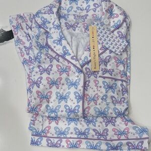 Roller Rabbit Butterfly Pajamas - Purple and Pink